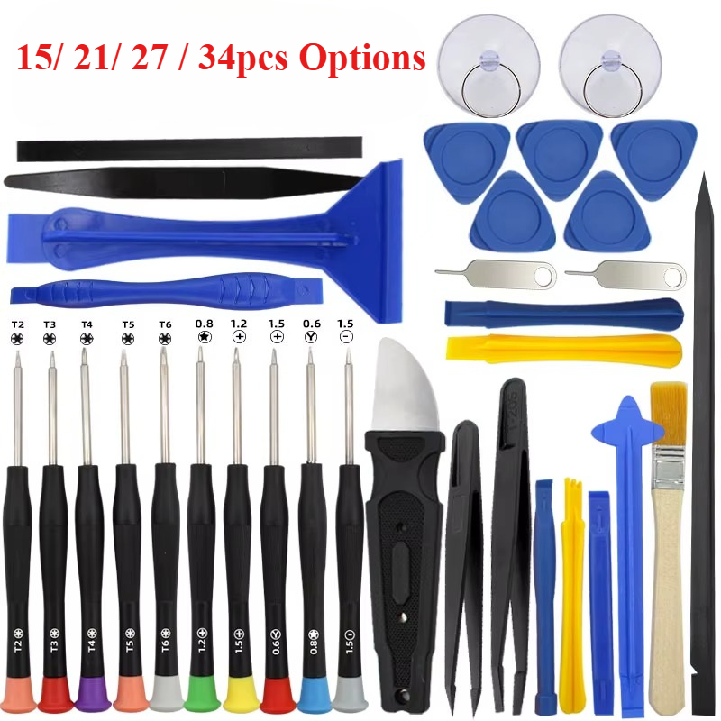 Electronics Repair Center - 34-in-1 Präzisions-Schraubendreher-Reparaturset für Mobiltelefone, Tablets, Laptops,