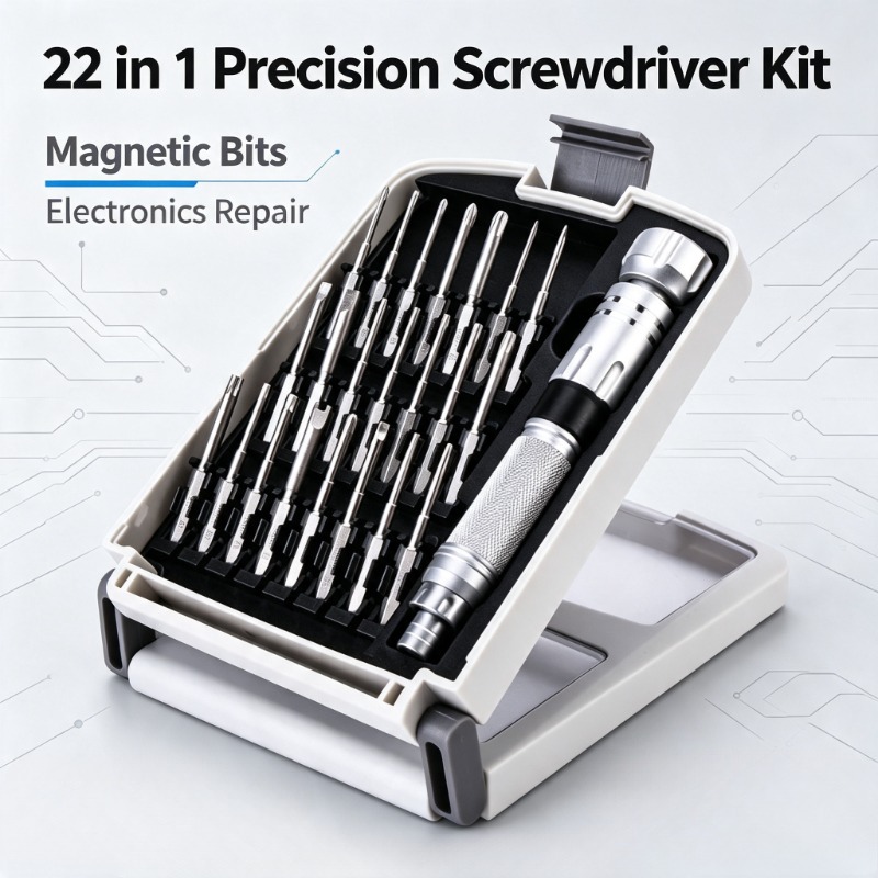 Electronics Repair Center - Nanch 22-in-1 Präzisions-Magnetschraubendreher-Set, Tragbares Elektronik-Reparaturwerkzeug-Set für