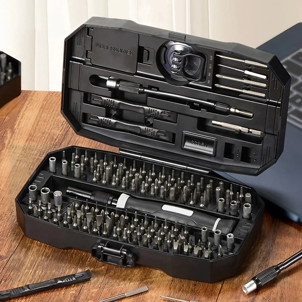 Electronics Repair Game - 152-in-1 Präzisions-Schraubendreher-Reparaturset, Elektronisches Demontagewerkzeug-Set für Handys,