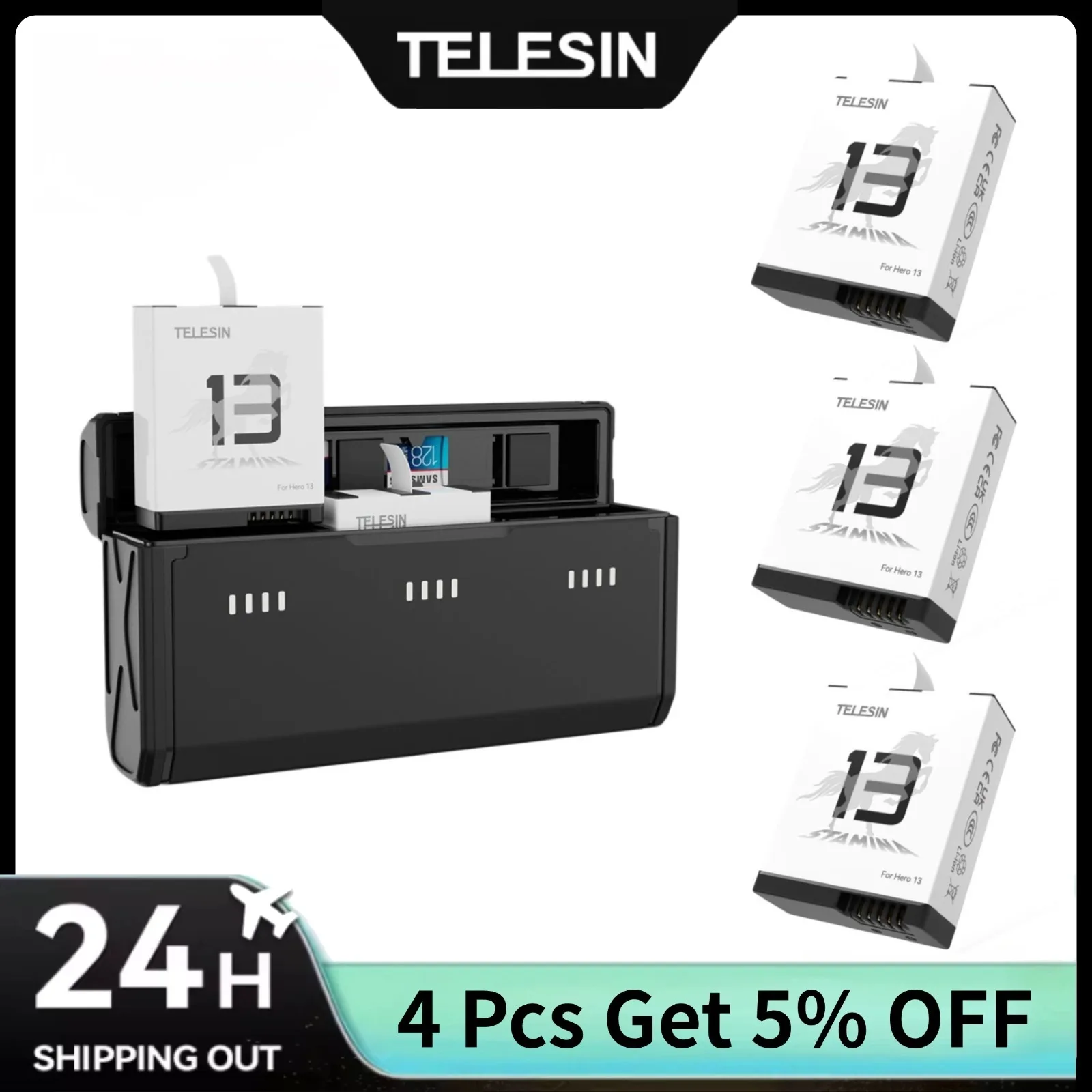 TELESIN Tragbare Schnellladebo – Gopro Action Camera Hero 13 Black Bewertung und Preis