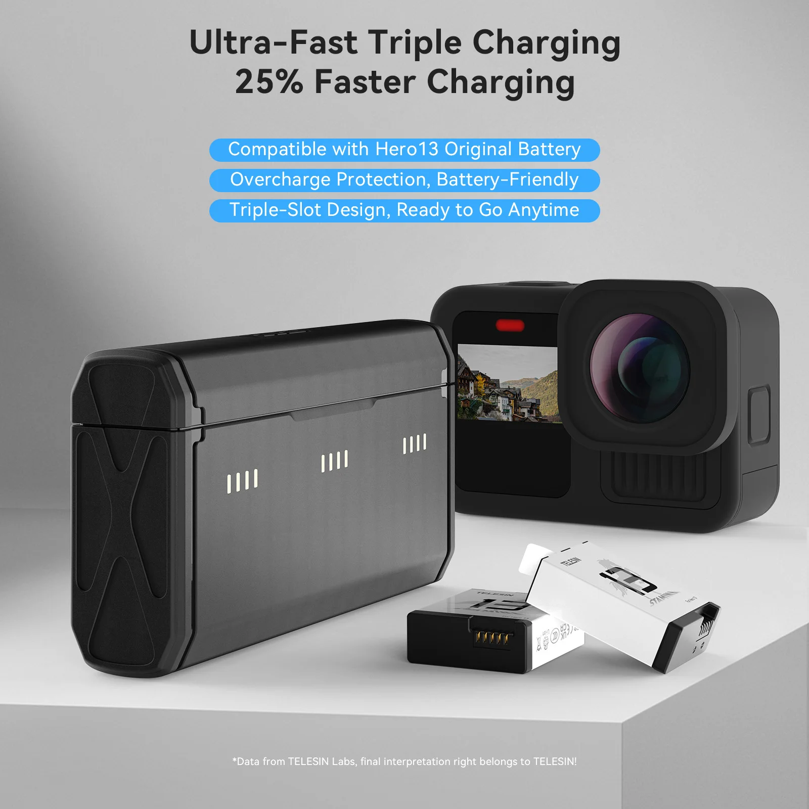 TELESIN Tragbare Schnellladebo – Gopro Action Camera Hero 13 Black Bewertung und Preis